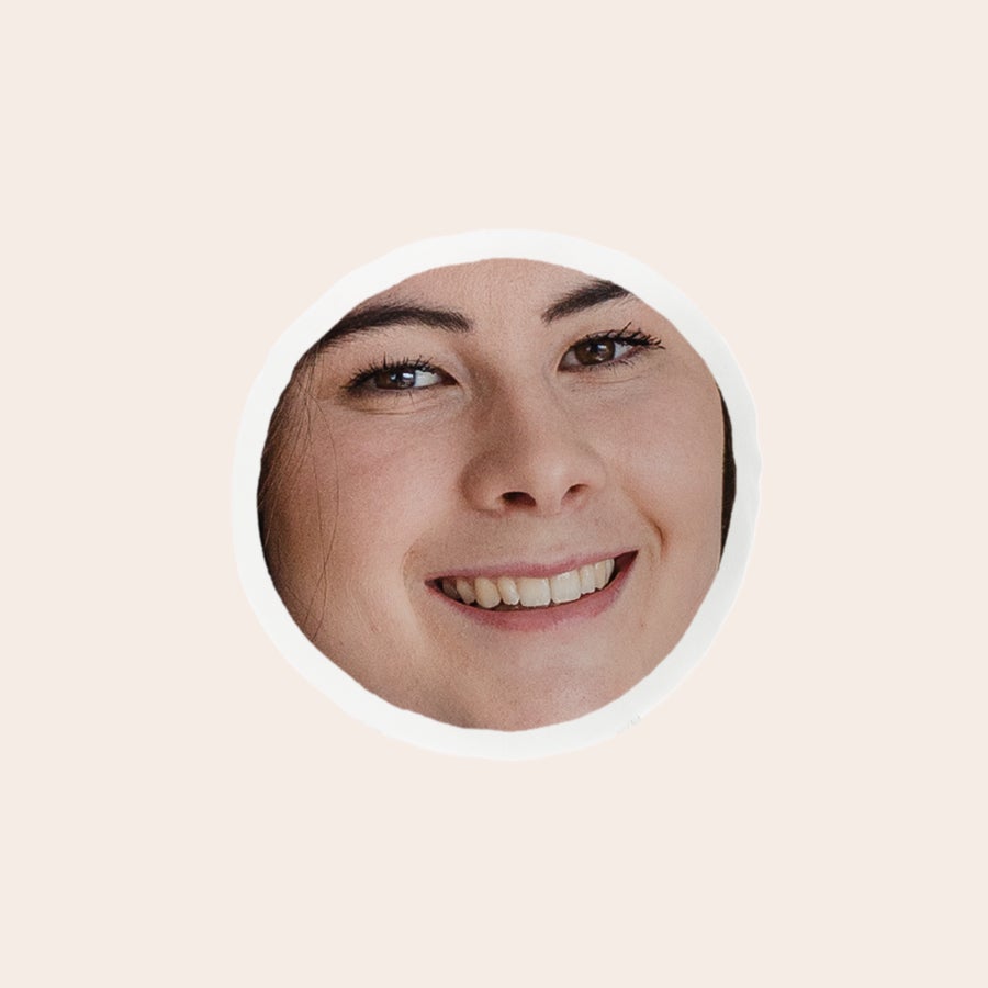 Peluche ItsieMe - Coniglietto Testa ItsieMe rimovibile personalizzabile con foto di una ragazza sorridente, stampata con un'immagine personalizzata per completare la tua collezione.