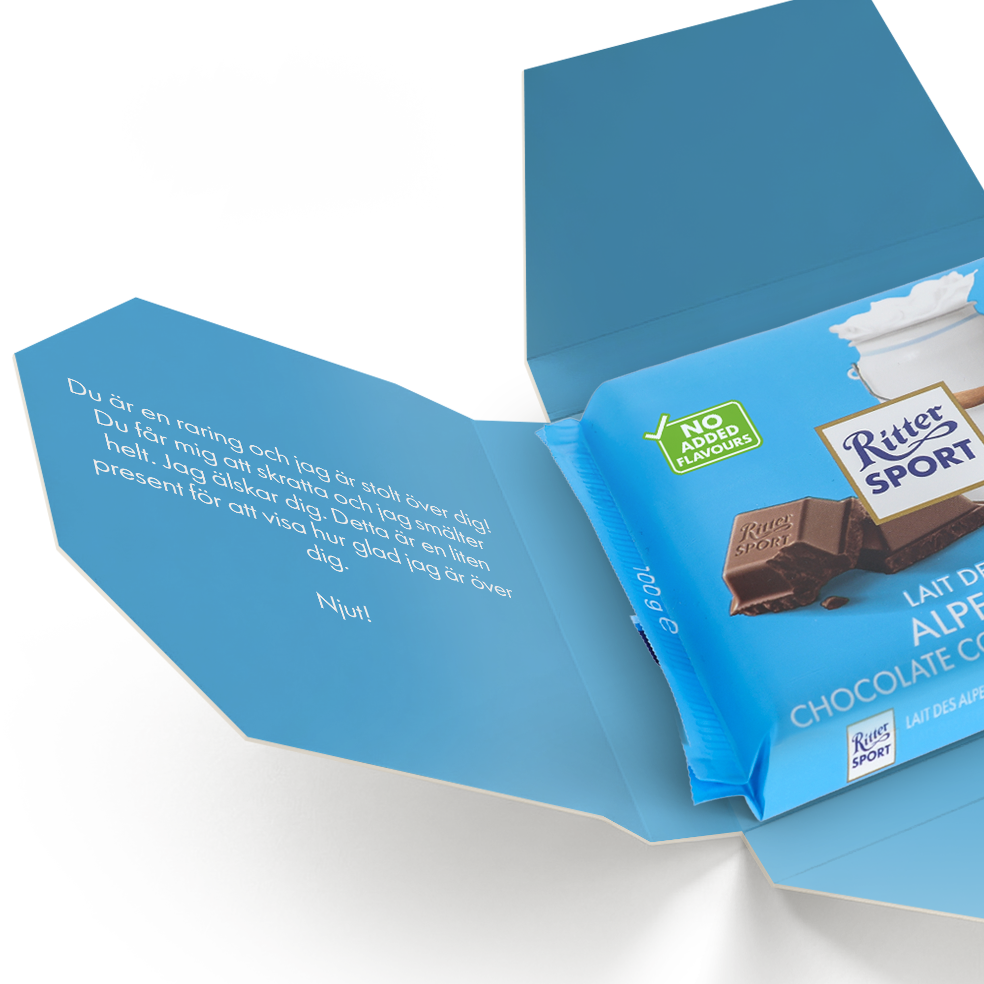 Personaliserad Ritter Sport choklad