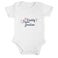 Personalised First Father's day romper - White-50/56