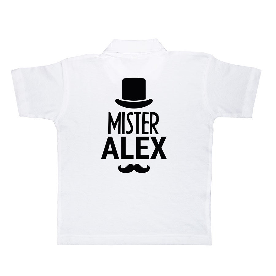 Personalised polo t-shirt - Children - White - 6 yrs