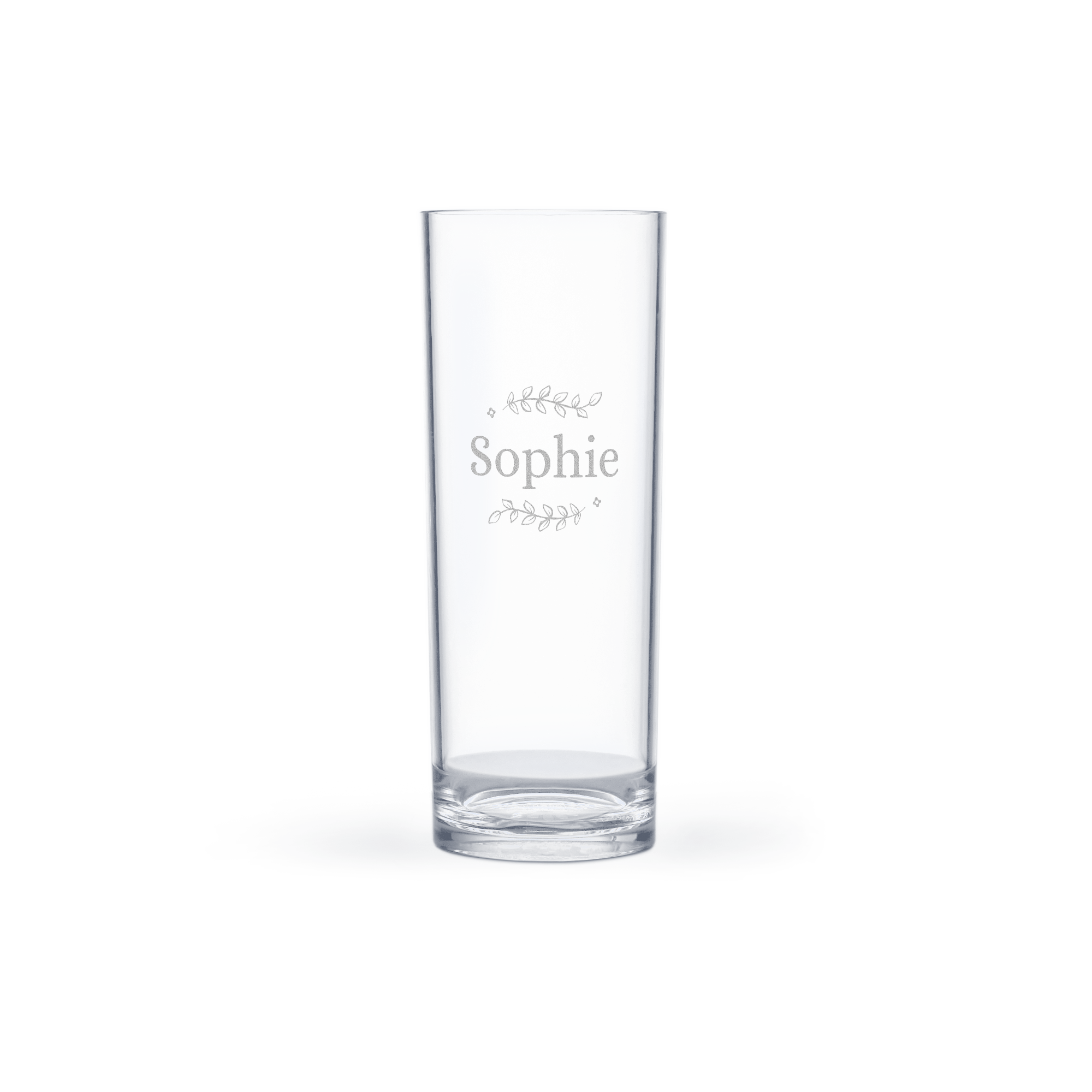 Personalised plastic highball glass - Engraved