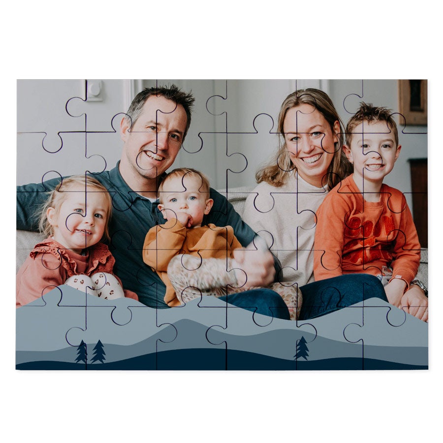 Kleine puzzel met foto