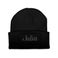 Embroidered beanie - Black