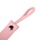 Leather pacifier clip (pink)