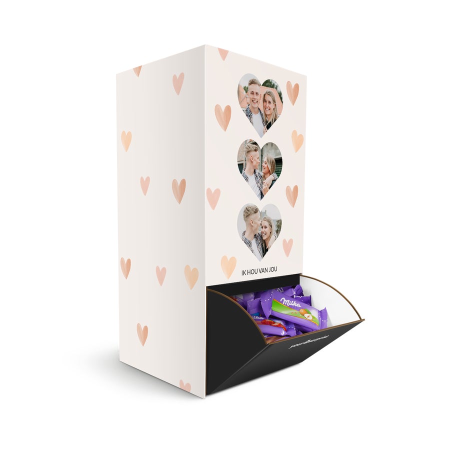 Milka chocolade box bedrukken - Valentijn Milka chocolade box bedrukken - Valentijn