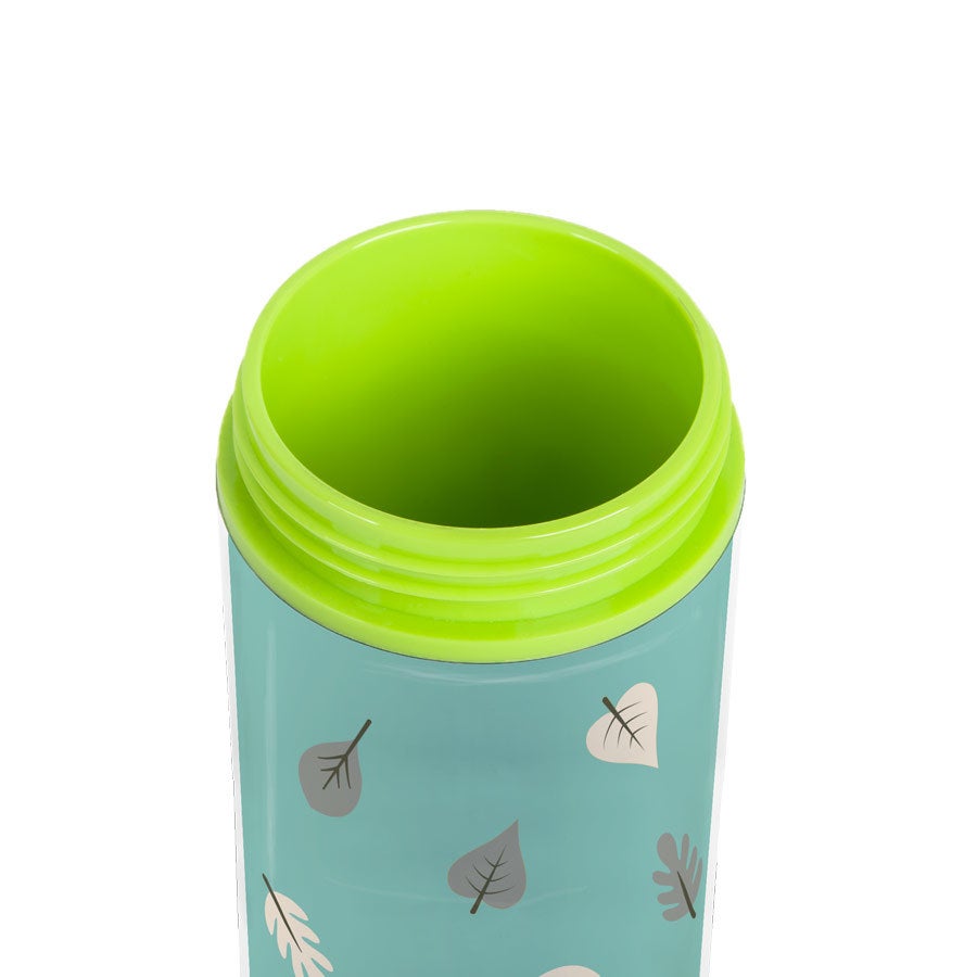 Personalised water bottle for kids - Lime