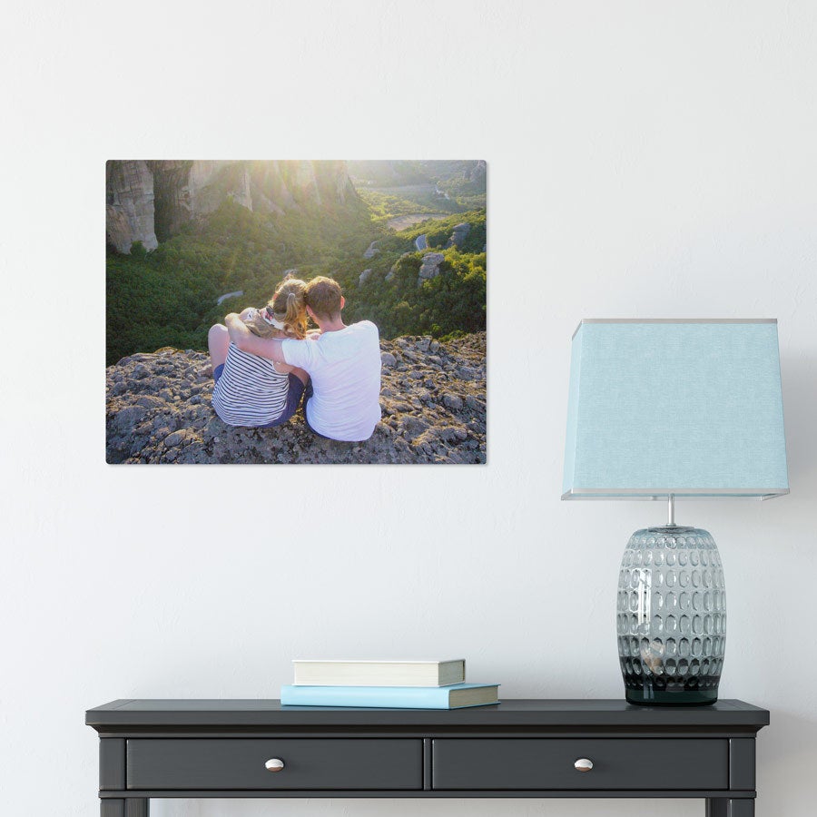 Foto op aluminium afdrukken - Wit (ChromaLuxe) - 50 x 40 cm