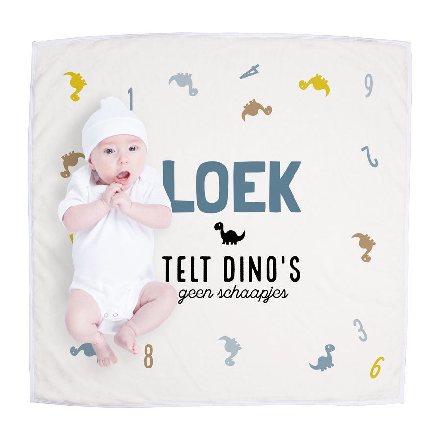 Babydeken met naam bedrukken Babydeken met naam bedrukken