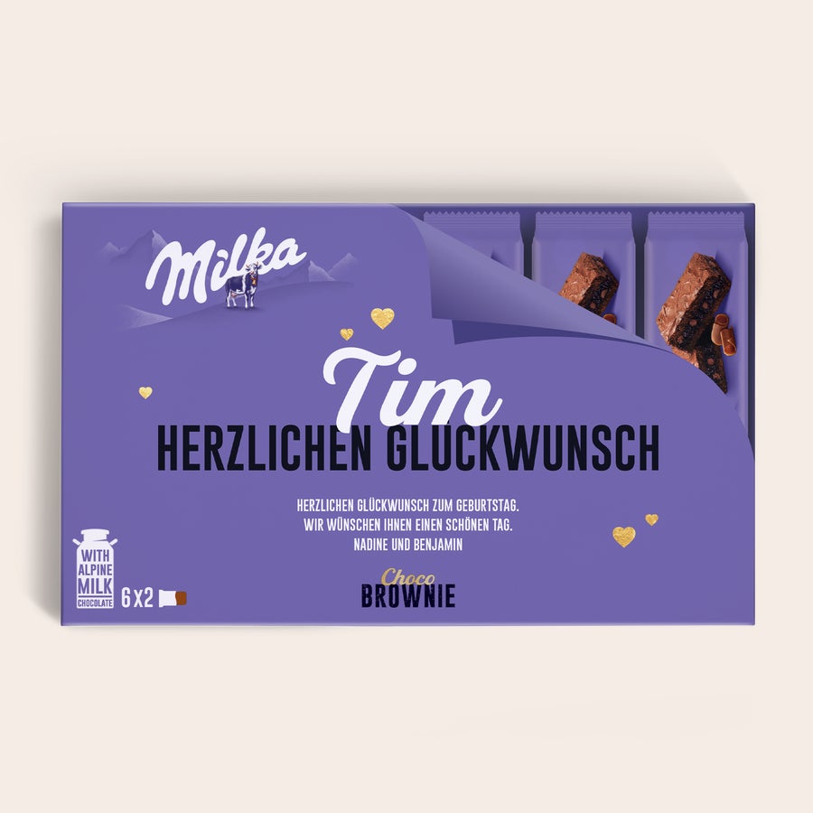 Personalisierte Milka Choco Brownie Personalisierte Milka Choco Brownie