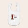 Personalised baby bib - First Christmas - White Personalised baby bib - First Christmas - White