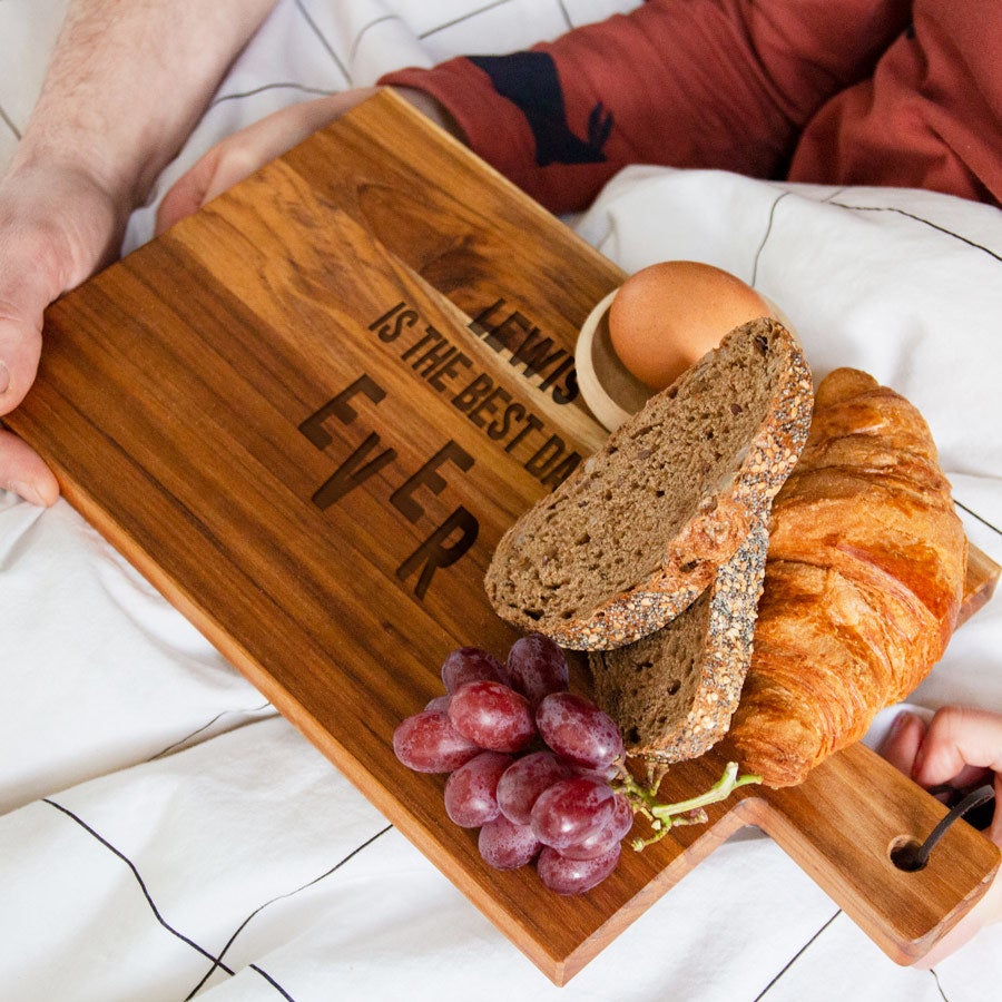 Wooden breadboard - Teak - Rectangle - Horizontal