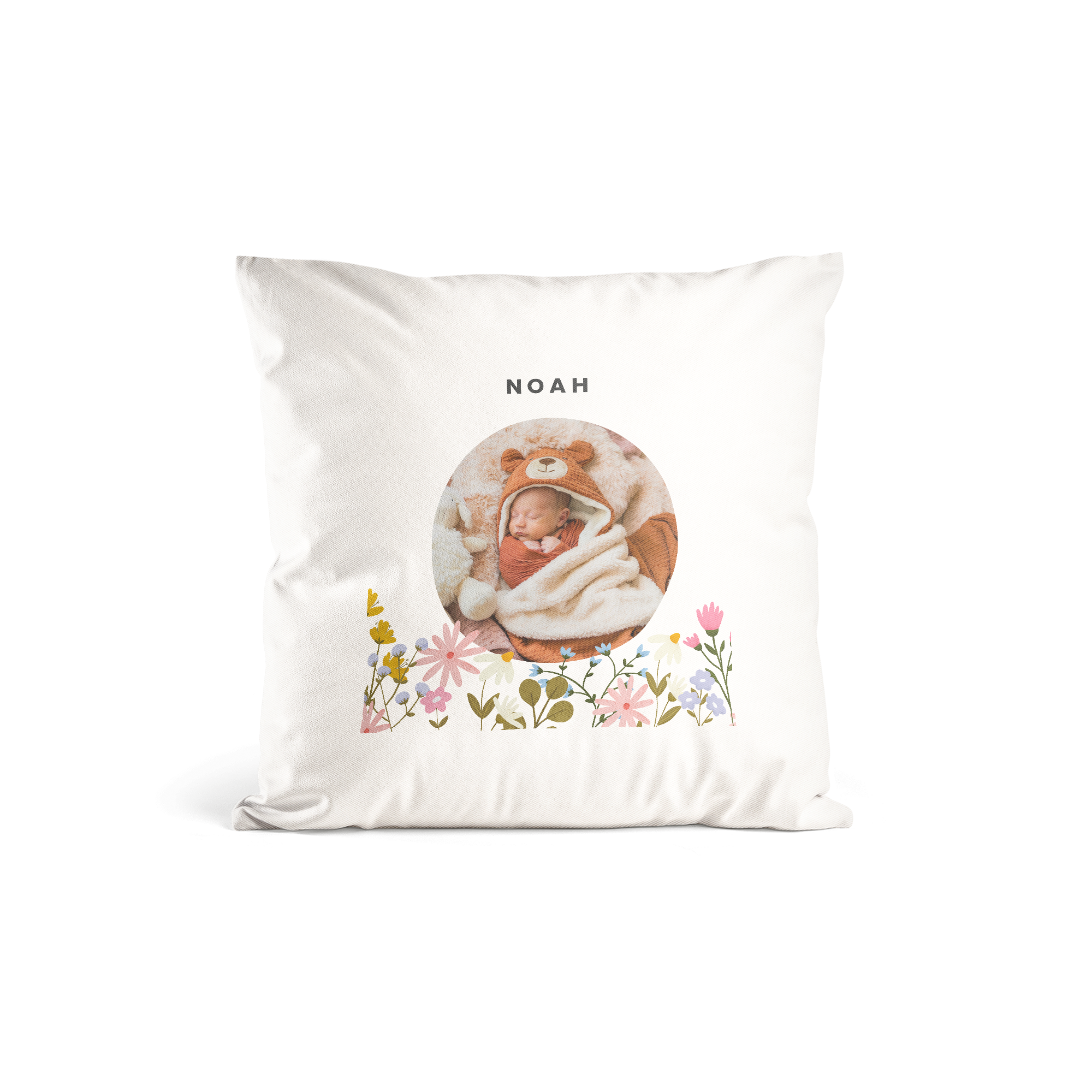 Almofada estampada de nascimento - Branco - Pequeno