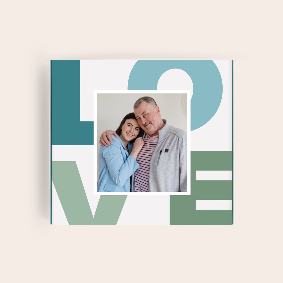 Pralinés de Milka Día del Padre Caja regalo personalizada Milka con foto de padre e hija, ideal para el Día del Padre.