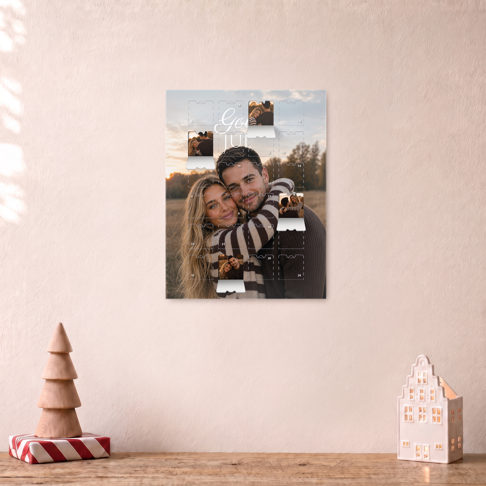 Personaliserad adventskalender - med foto - M