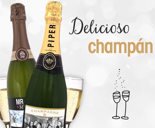 champán con foto