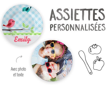 Assiettes personnalisées