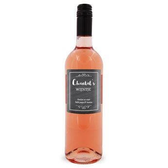 Rosé with personalised label
