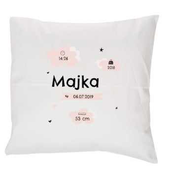 Poduszka z metryczką