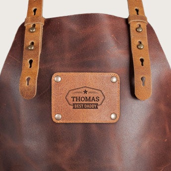 Tablier en cuir personnalisé