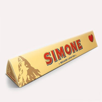 Toblerone med navn