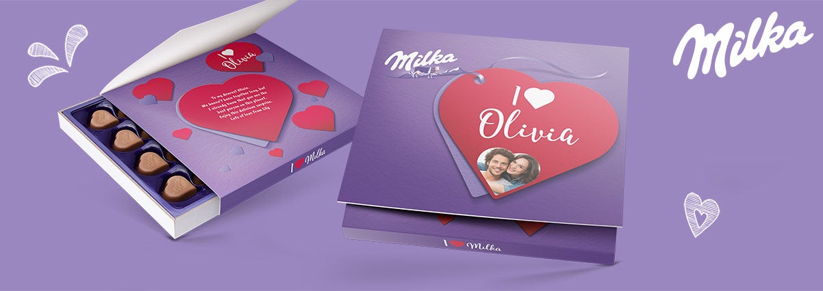 Milka chocolade cadeaus met jouw ontwerp YourSurprise
