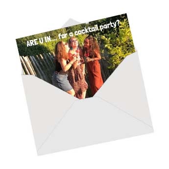Invitation personnalisée avec photo et texte
