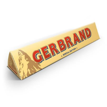 Toblerone with name and logo