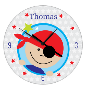 children's clock pirate