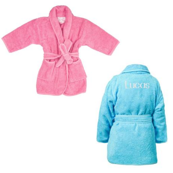 Embroidered children’s bathrobe
