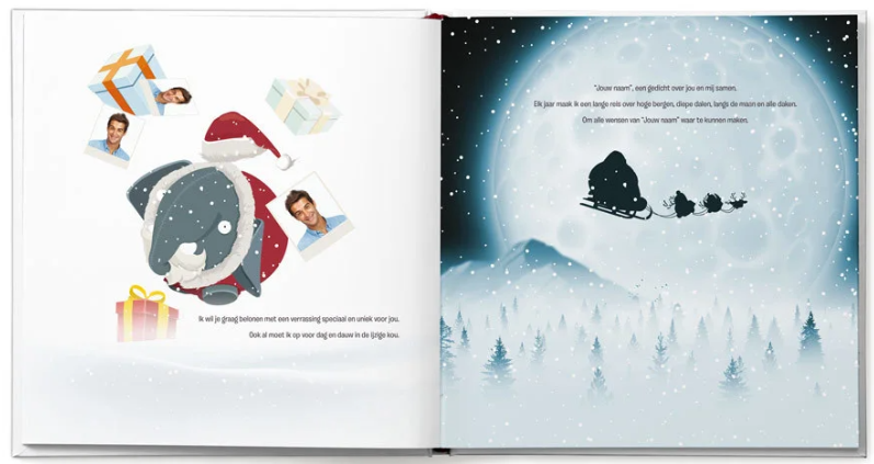 pagina uit het boek Dikkie Dik viert Kerst
