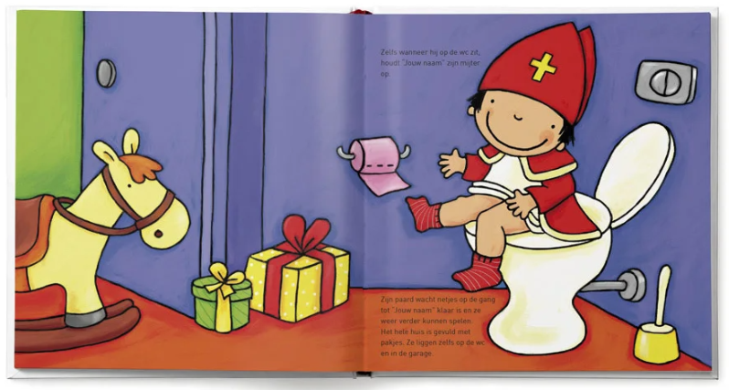 pagina uit het boek Jouw kind als Sinterklaasje