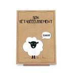 Carte en bois bon r&eacute;tablissement