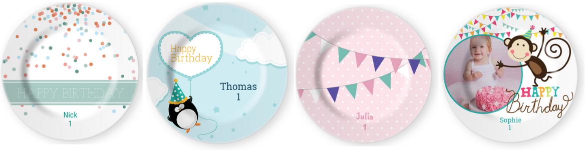 Create your own personalised birthday plate