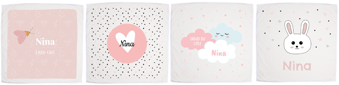 roze babydekens voor baby cadeau