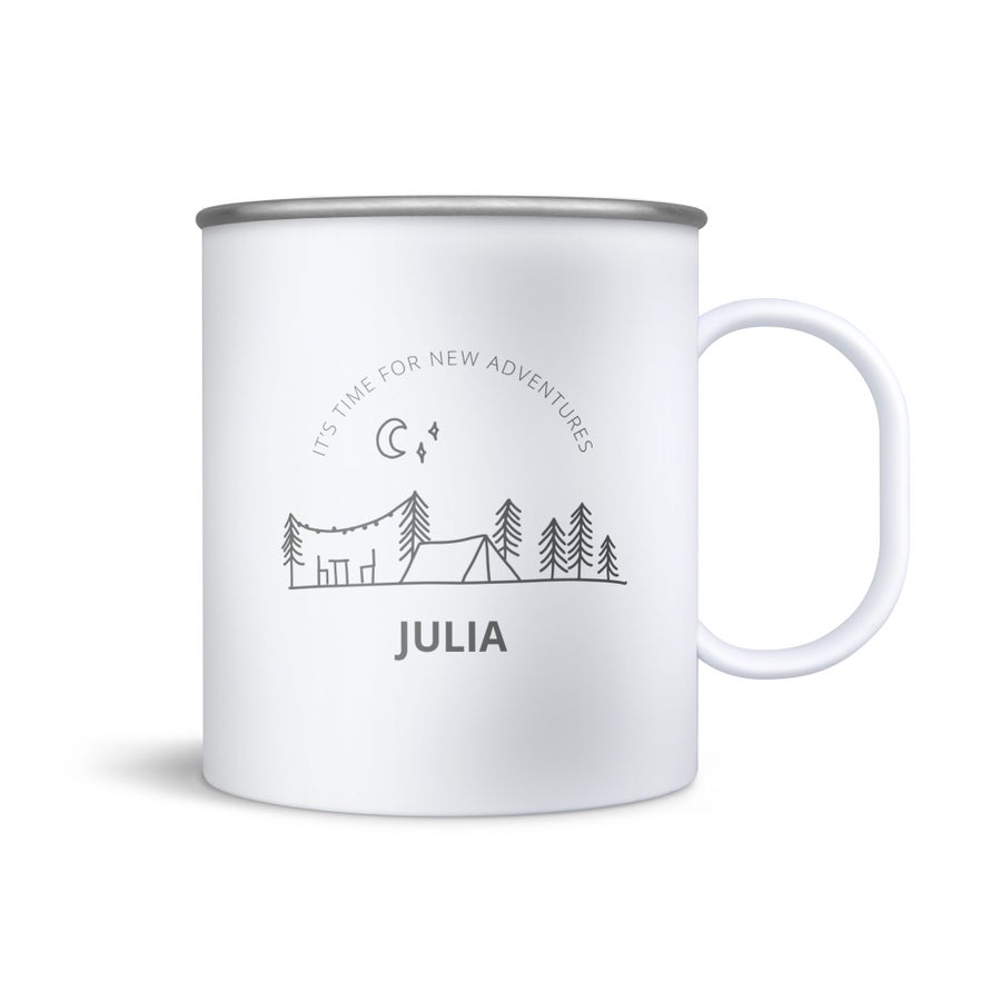 Vintage-muki (ruostumaton ter&auml;s)