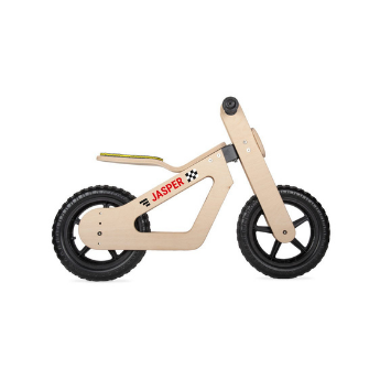 Gift idea #2: Personalised wooden balance bike