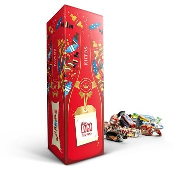 Suklaapatukat juhlapullossa