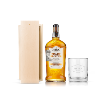 personalised Peaky Blinders whiskey gift set