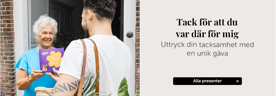 Personliga presenter med foto och text