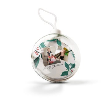 Christmas baubles - First Christmas