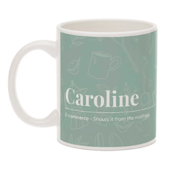 Mug with photo and employee or client name